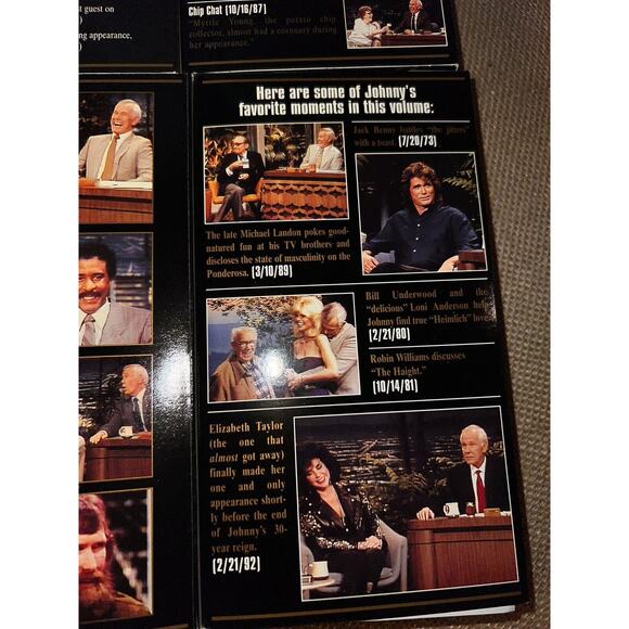 Johnny Carson: His Favorite Moments From the Tonight Show - Set 4 VHS Tapes - Picture 8 of 10